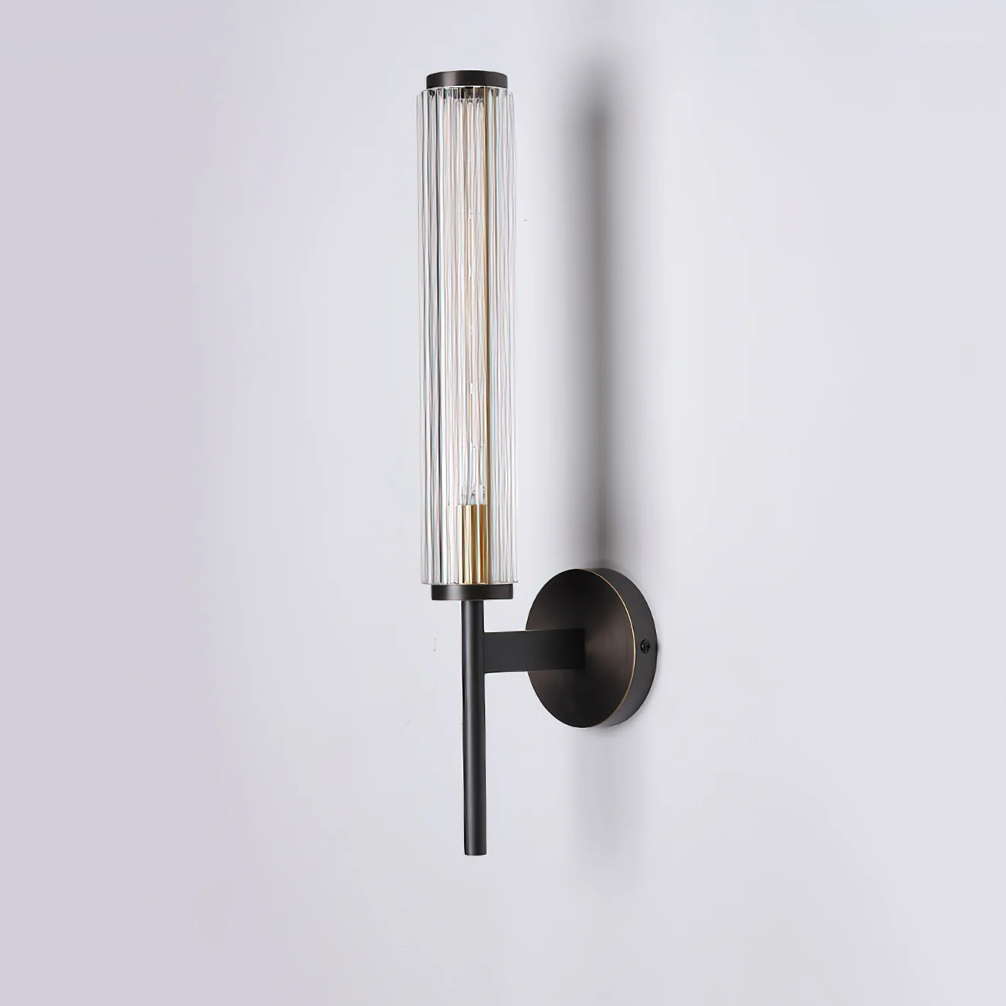 Glass Linear Brass Wall Light - Image 10