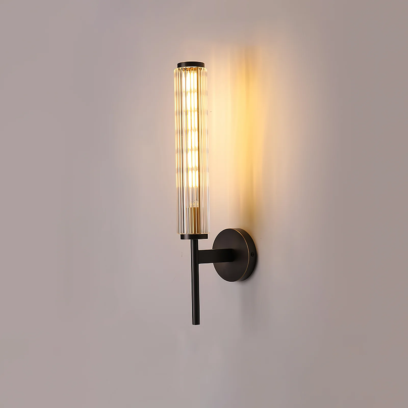 Glass Linear Brass Wall Light - Image 12