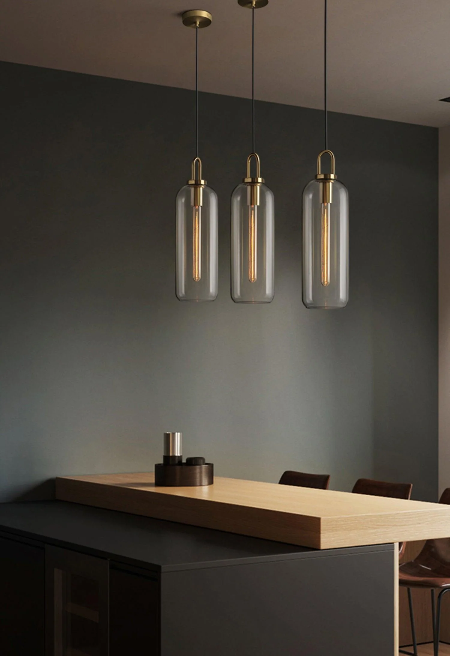 Glass Pendant Swag Light - Image 20