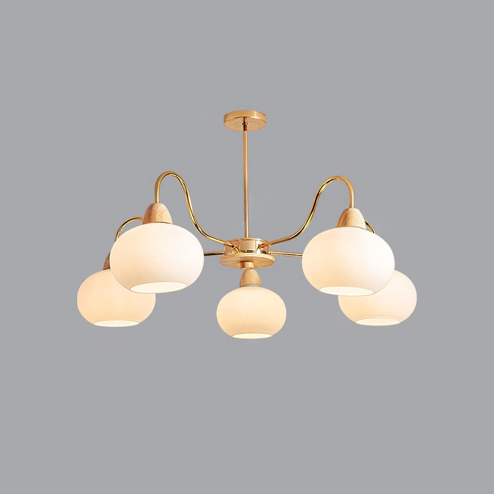 Glass Persimmon Chandelier - Image 15