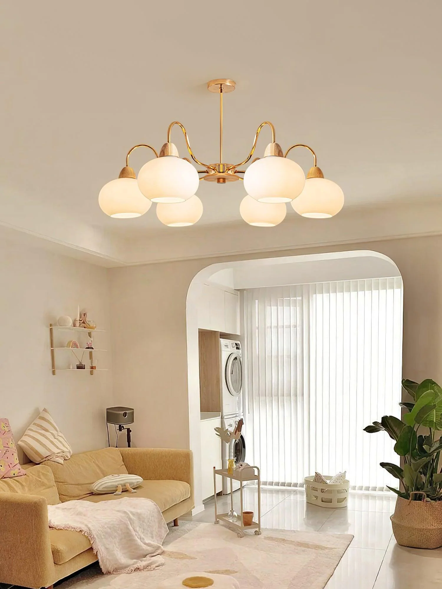 Glass Persimmon Chandelier - Image 23