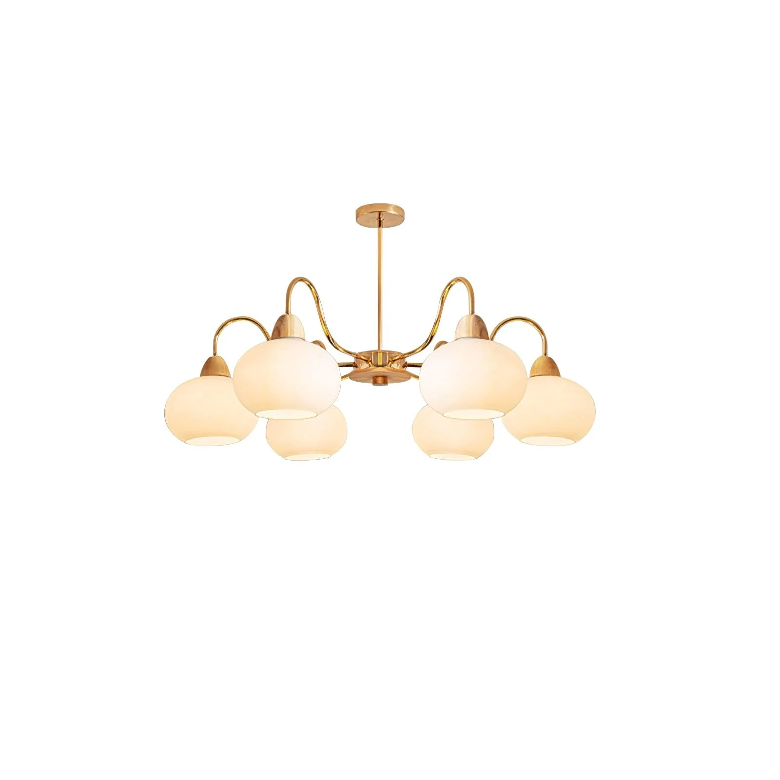 Glass Persimmon Chandelier - Image 34