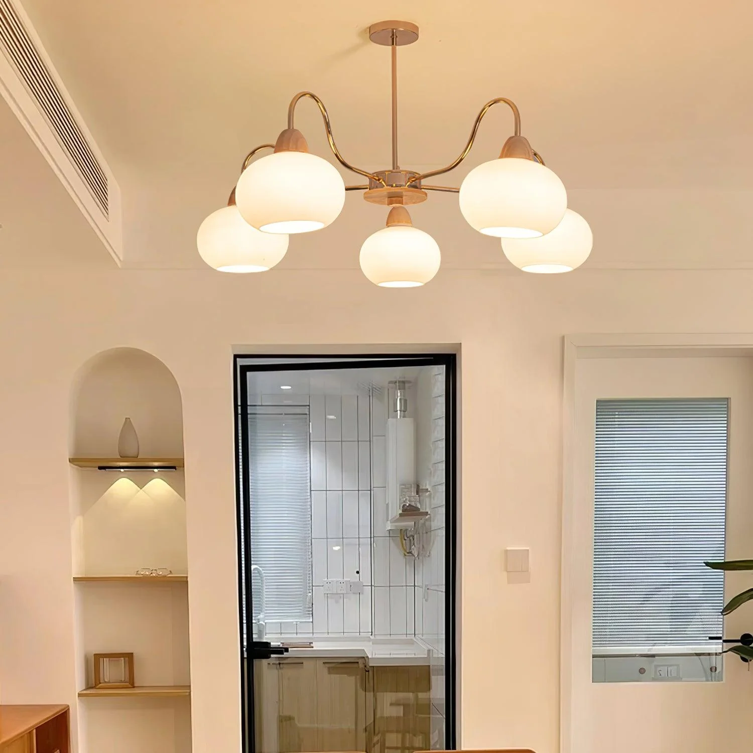 Glass Persimmon Chandelier - Image 5