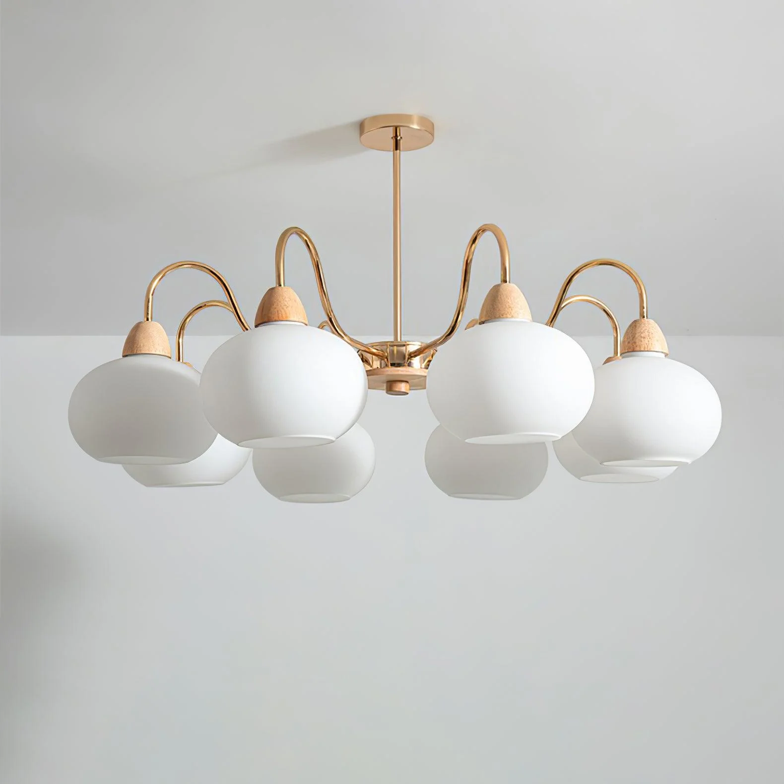 Glass Persimmon Chandelier - Image 9