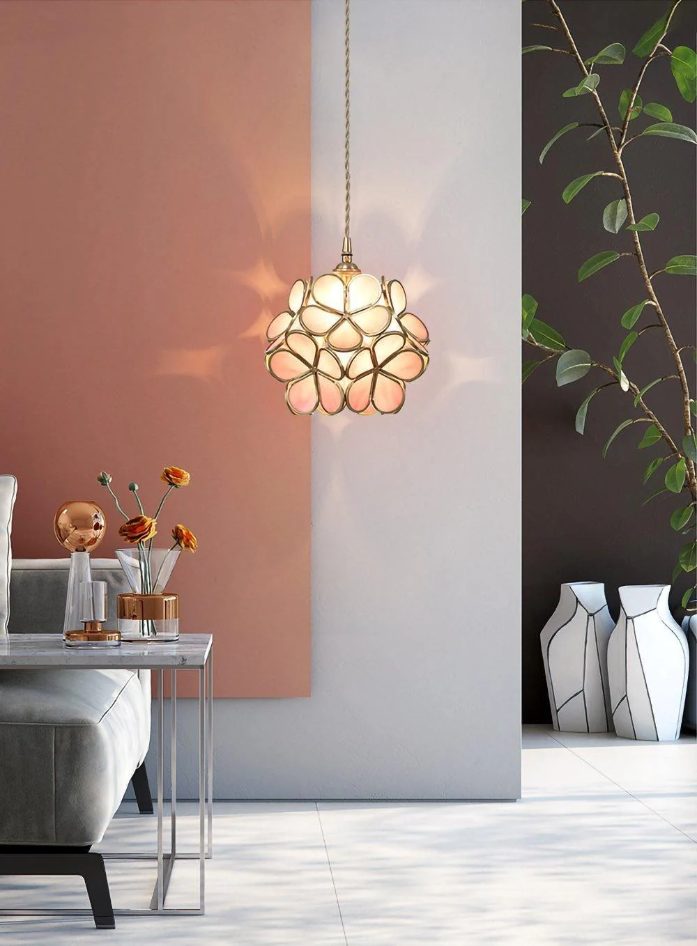 Glass Petal Pendant Light - Image 5