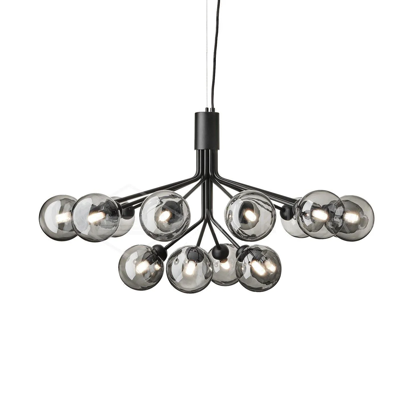 Glass Sphere Cluster Chandelier - Image 10