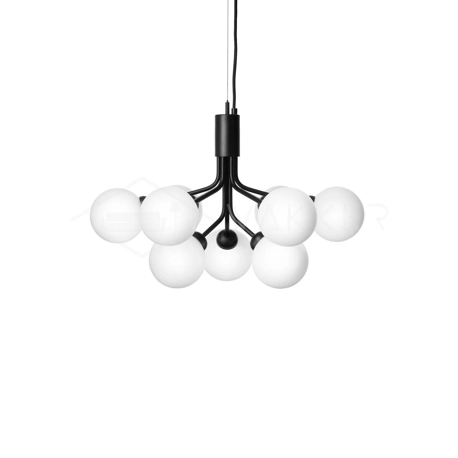 Glass Sphere Cluster Chandelier - Image 13