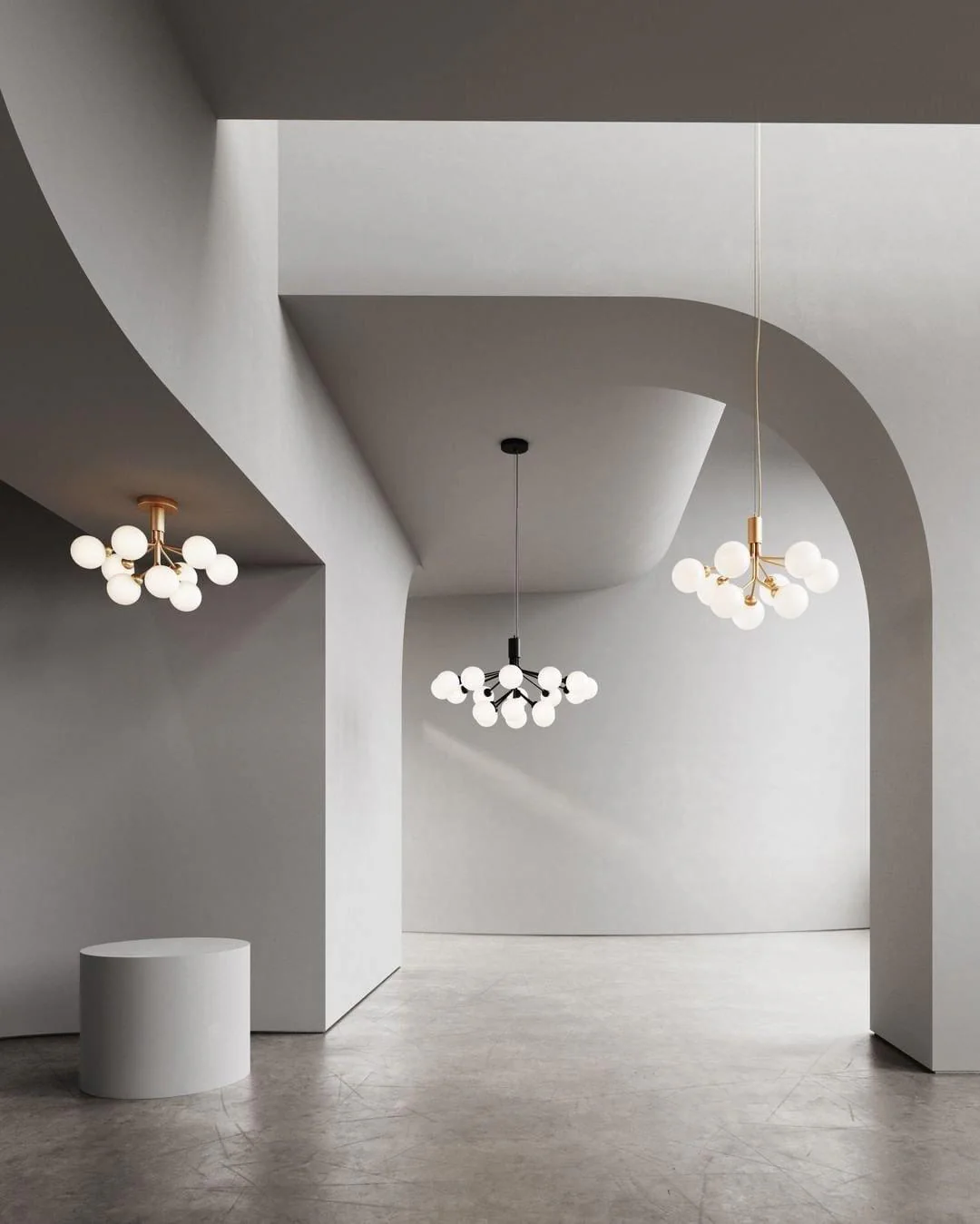 Glass Sphere Cluster Chandelier - Image 22