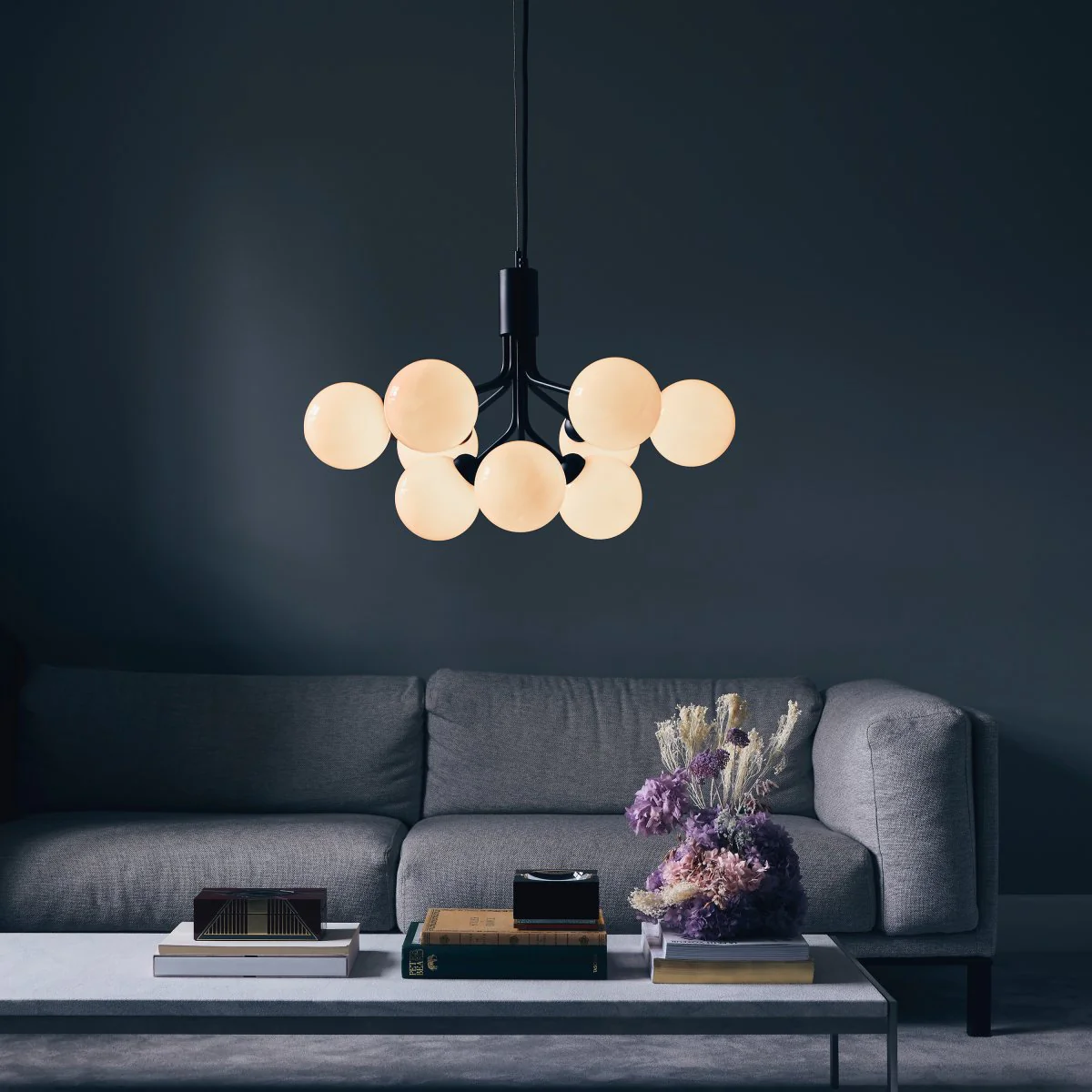 Glass Sphere Cluster Chandelier - Image 23