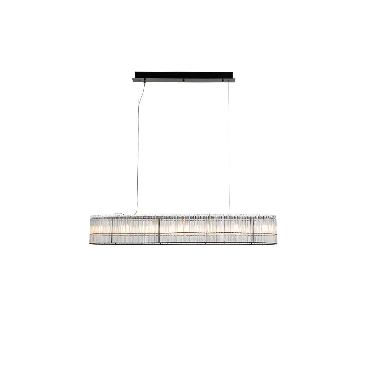 Glass Tube Ring Chandelier - Image 24