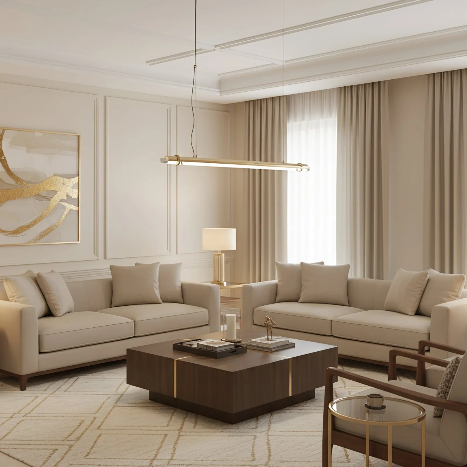 Gleam Bar Linear Pendant Lamp - Image 5