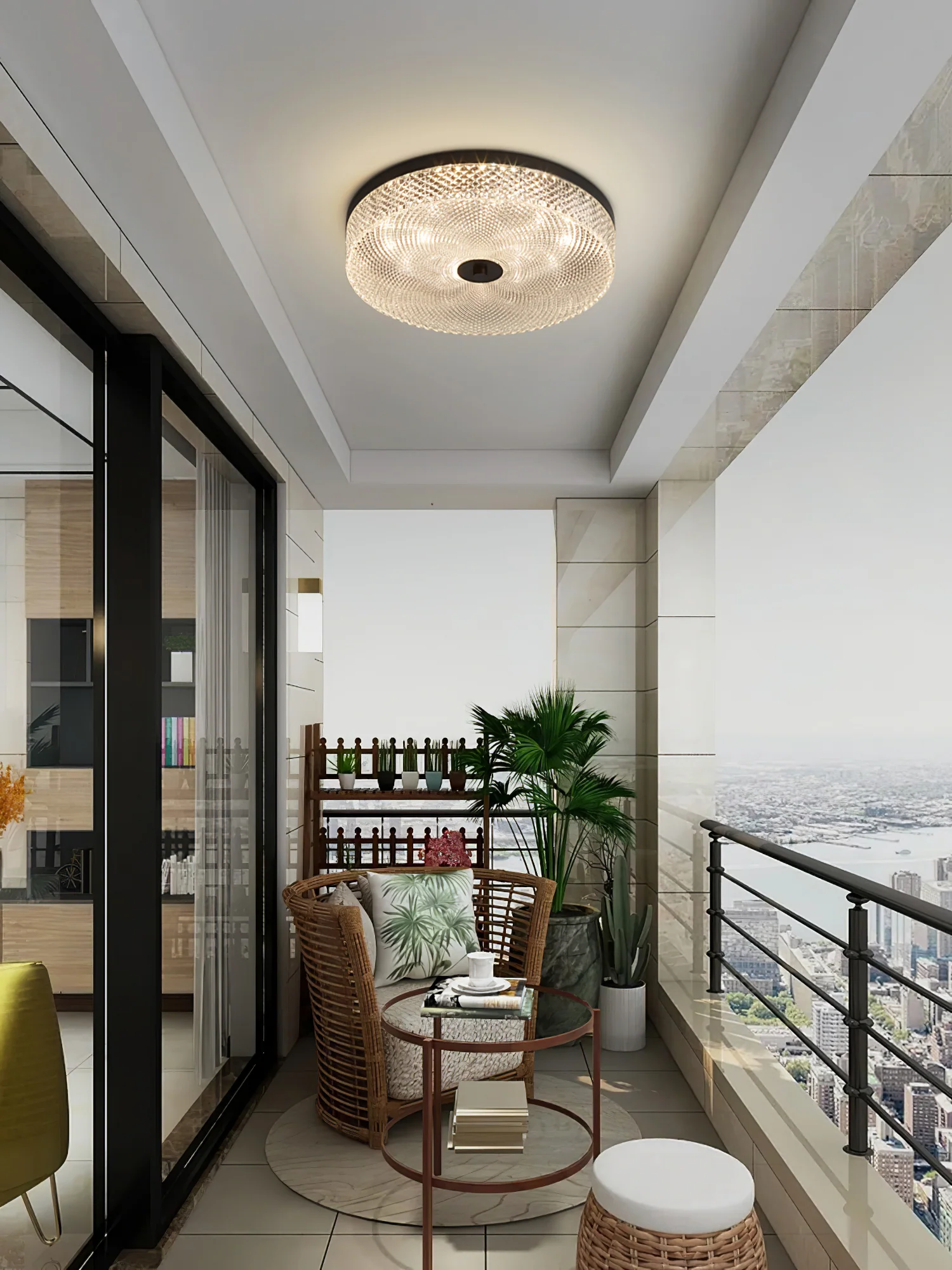 Glimmering Striped Ceiling Light - Image 15