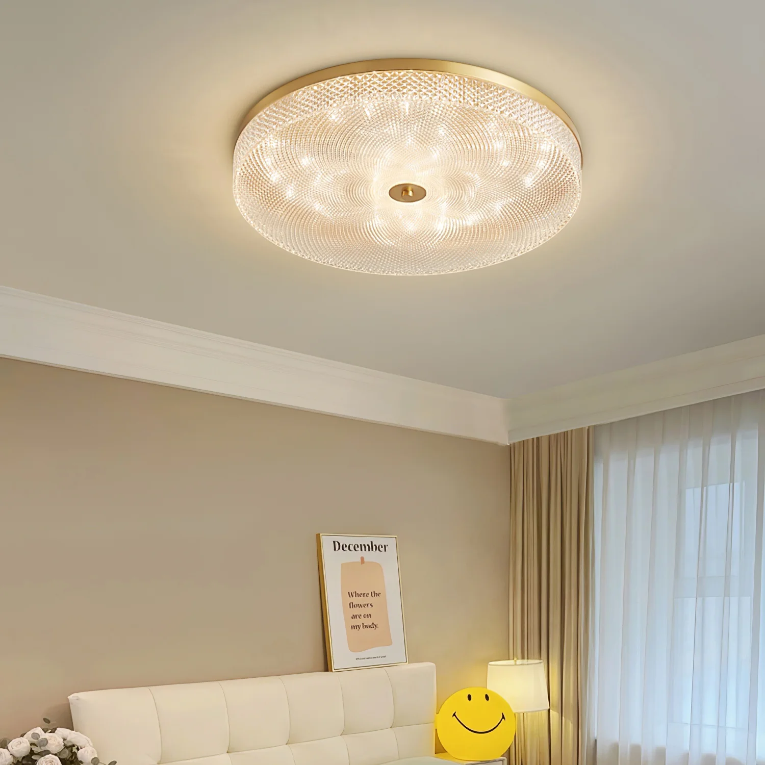 Glimmering Striped Ceiling Light - Image 2