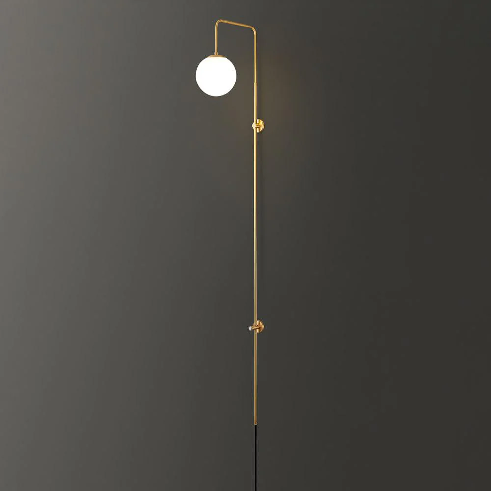 Globe Brass Plug-in Wall Sconce - Image 32