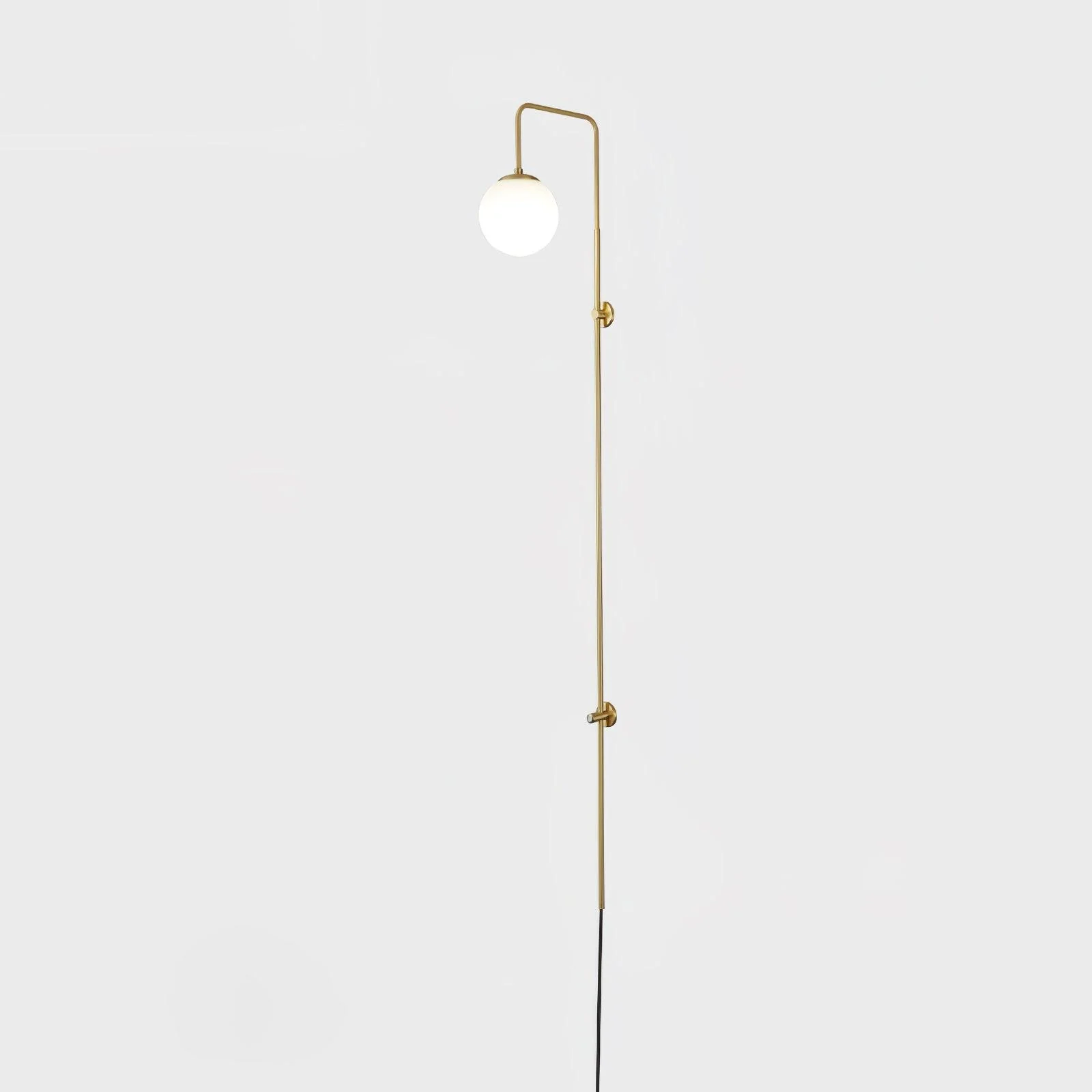 Globe Brass Plug-in Wall Sconce - Image 35