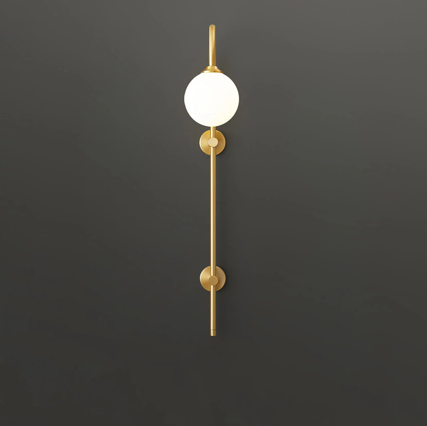 Globe Brass Wall Sconce - Image 16