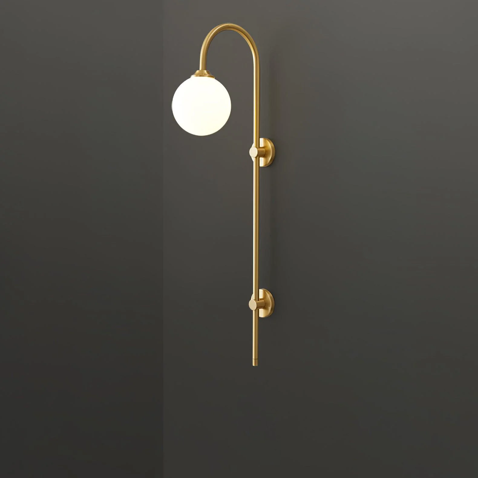 Globe Brass Wall Sconce - Image 19