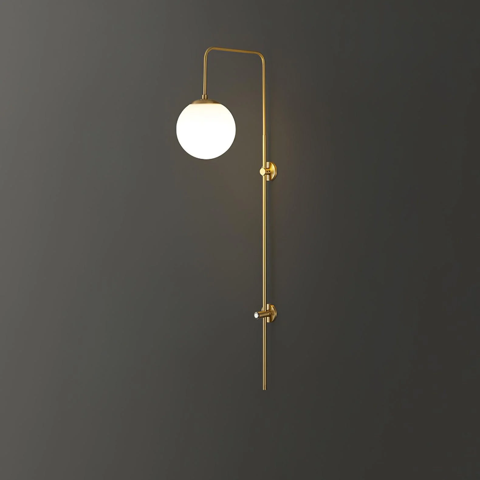 Globe Brass Wall Sconce - Image 20