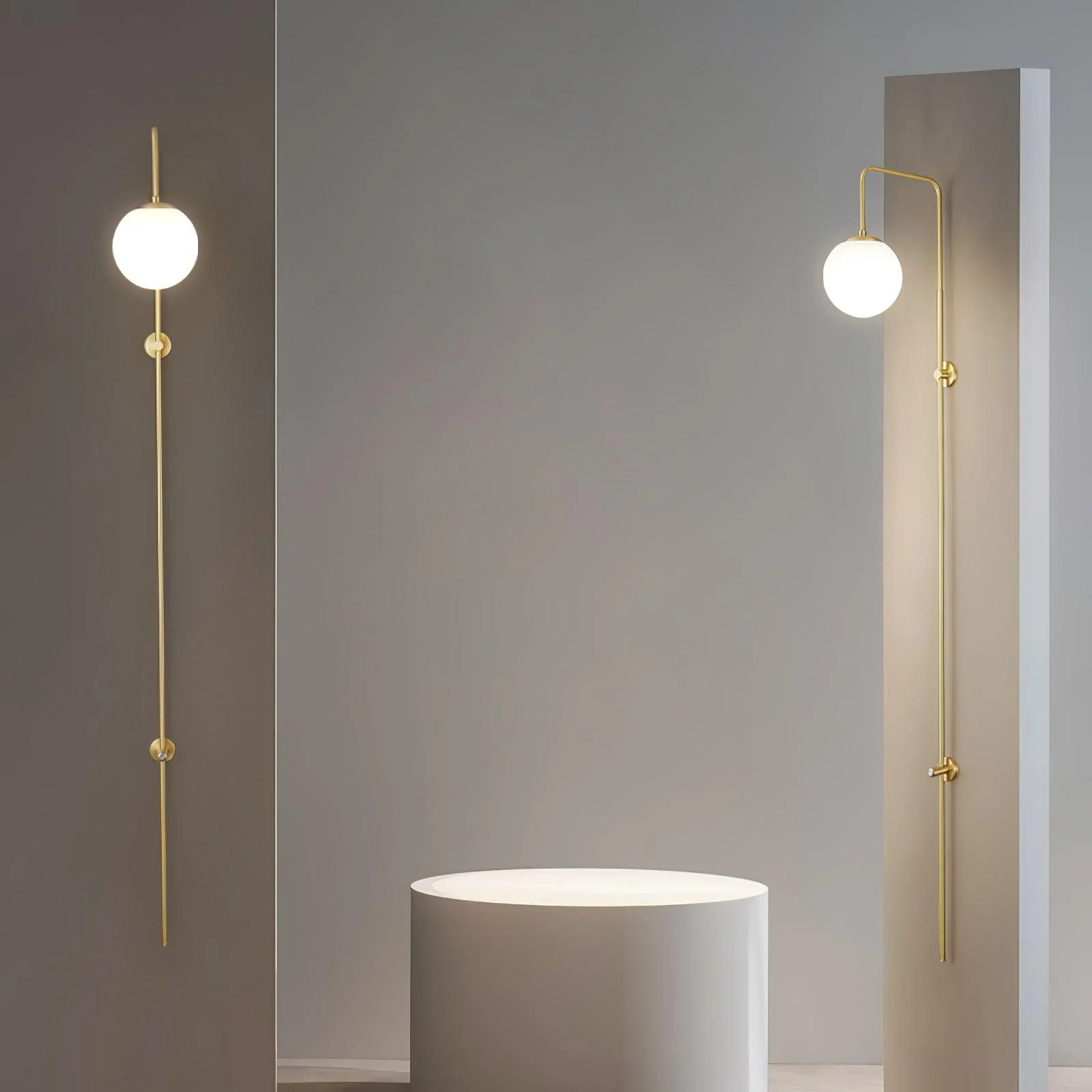 Globe Brass Wall Sconce - Image 5