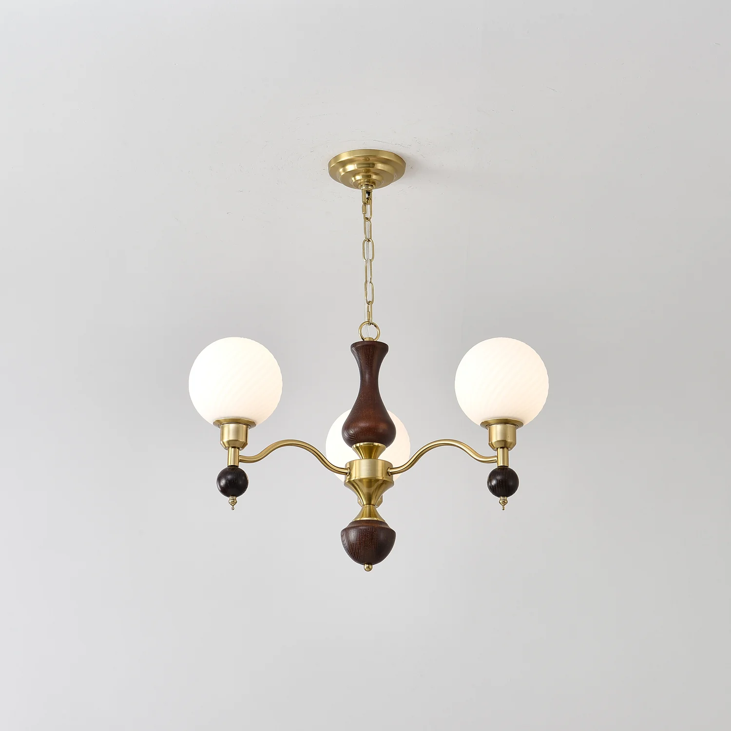 Globe Orb Wood Chandelier - Image 10