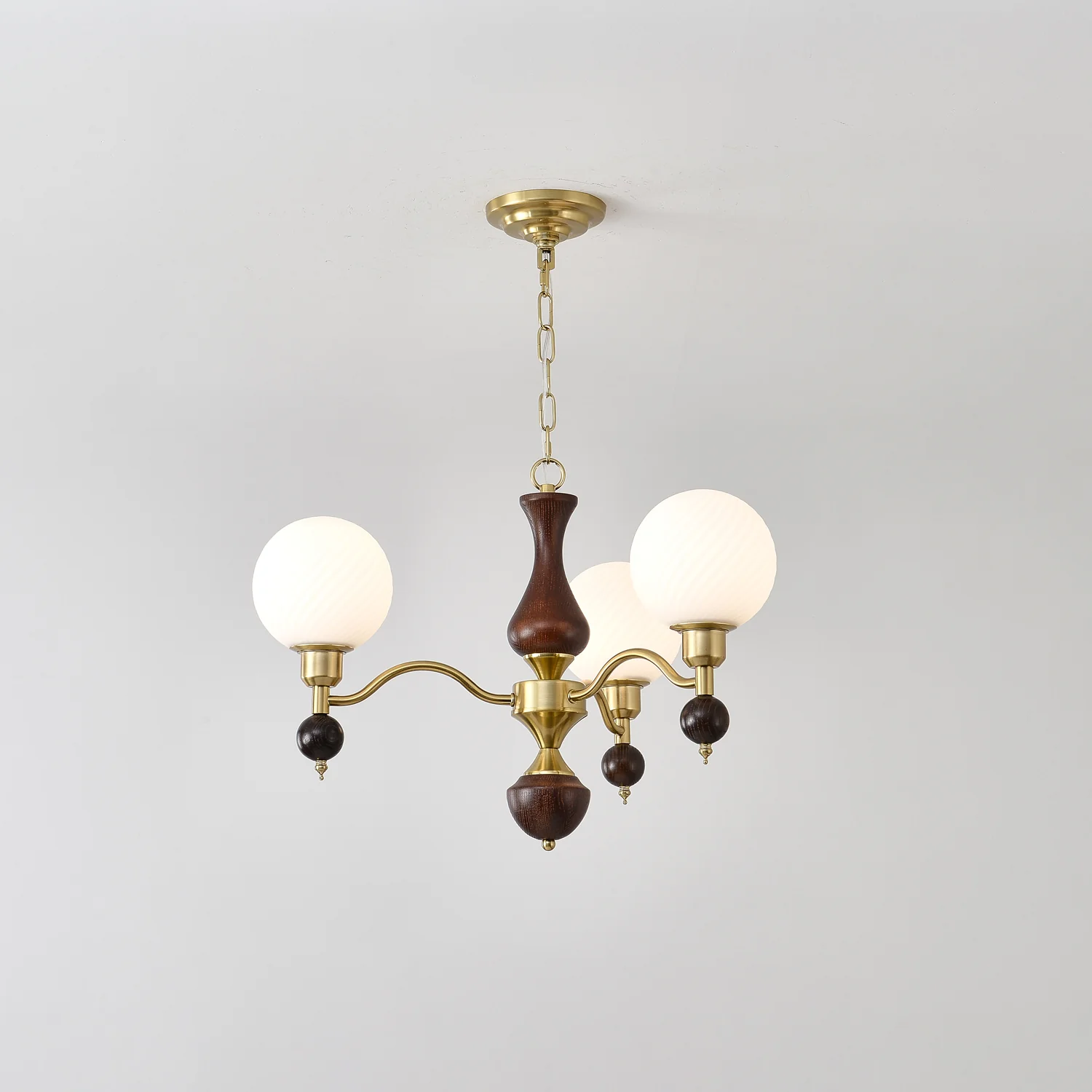Globe Orb Wood Chandelier - Image 17