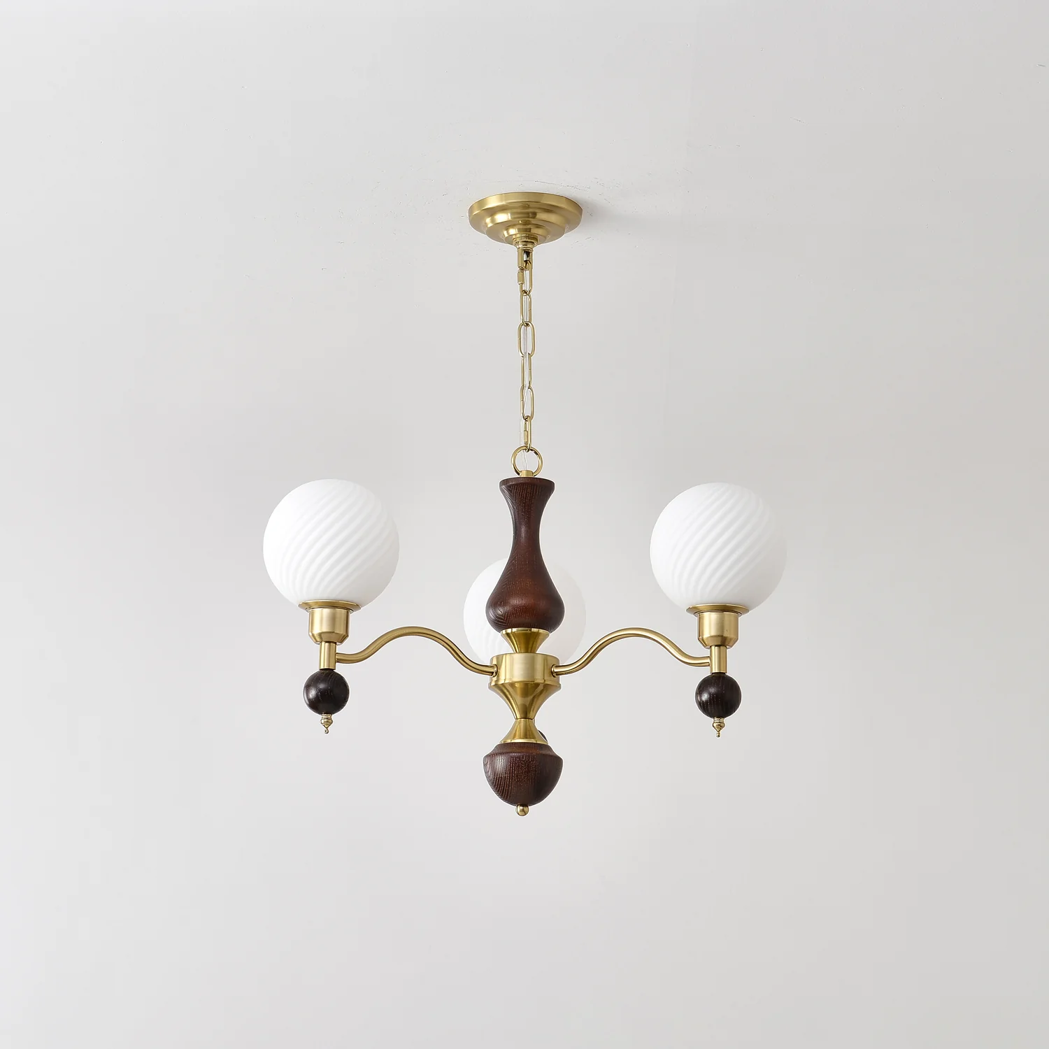Globe Orb Wood Chandelier - Image 18
