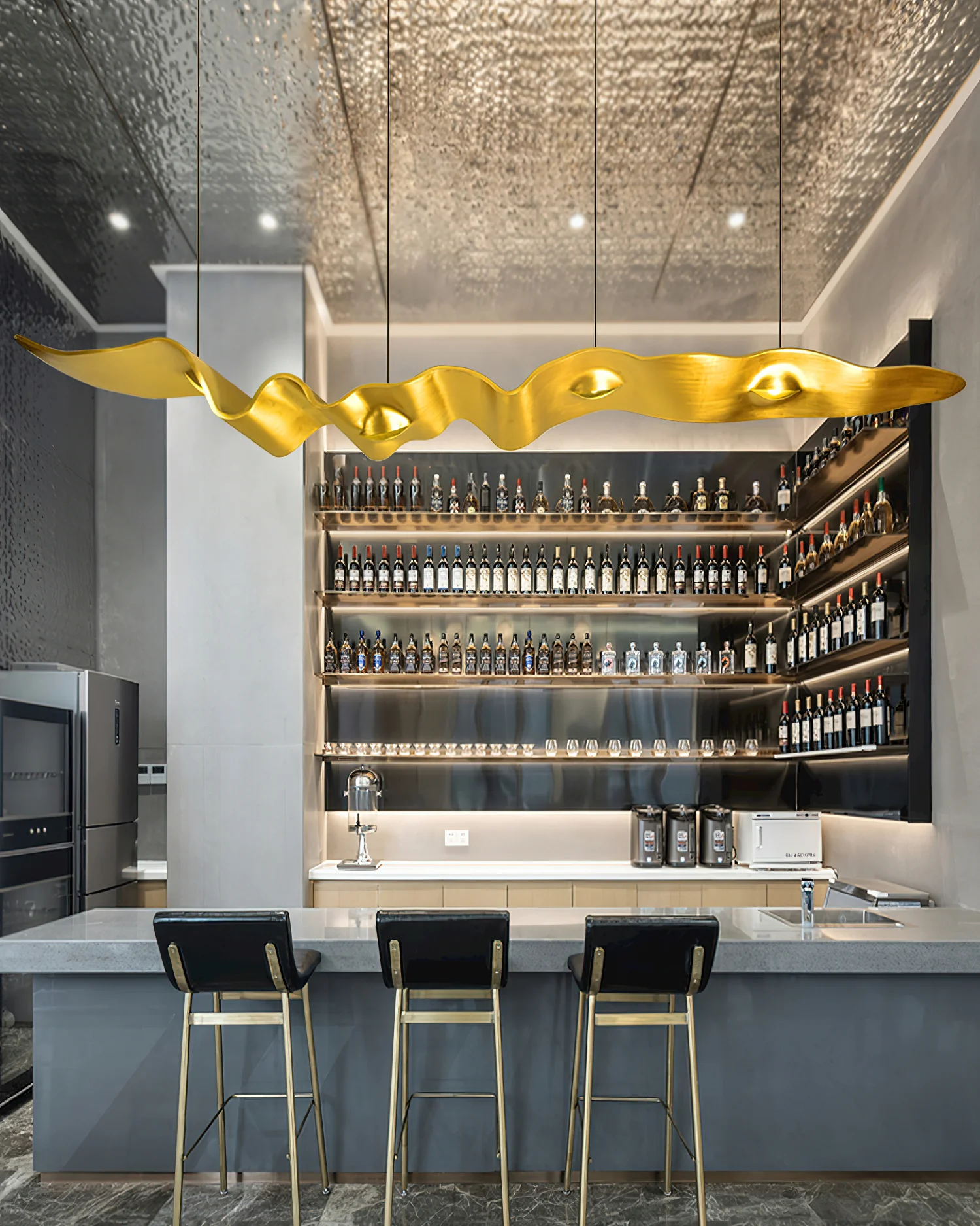 Gold Ribbon Chandelier - Image 16