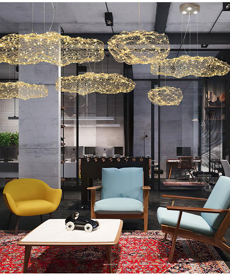 Golden Cloud Weave Pendant Light - Image 5