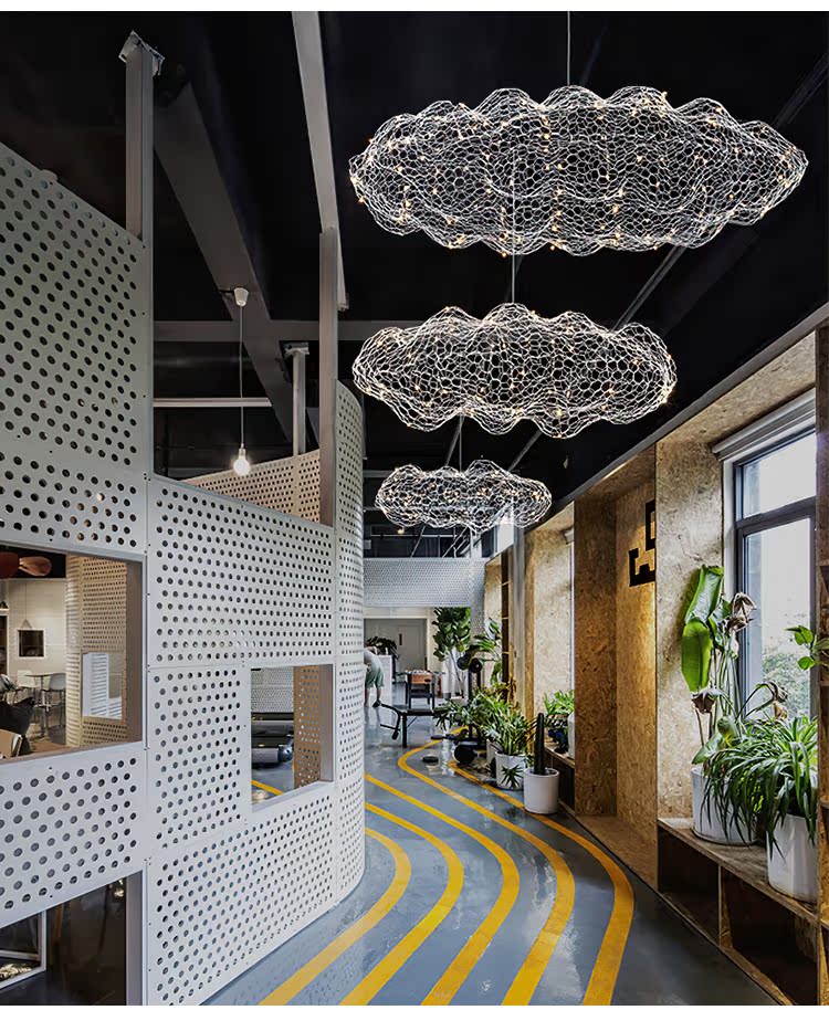 Golden Cloud Weave Pendant Light - Image 7