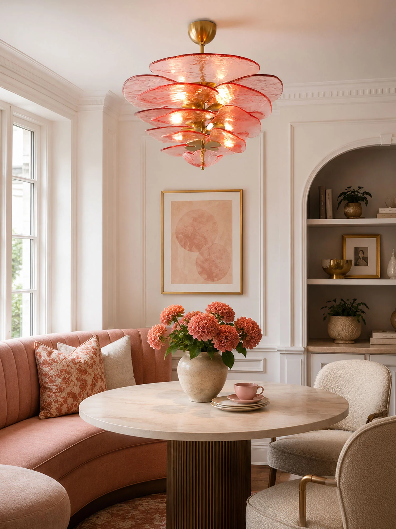 Petals Gold Murano Chandelier - Image 7