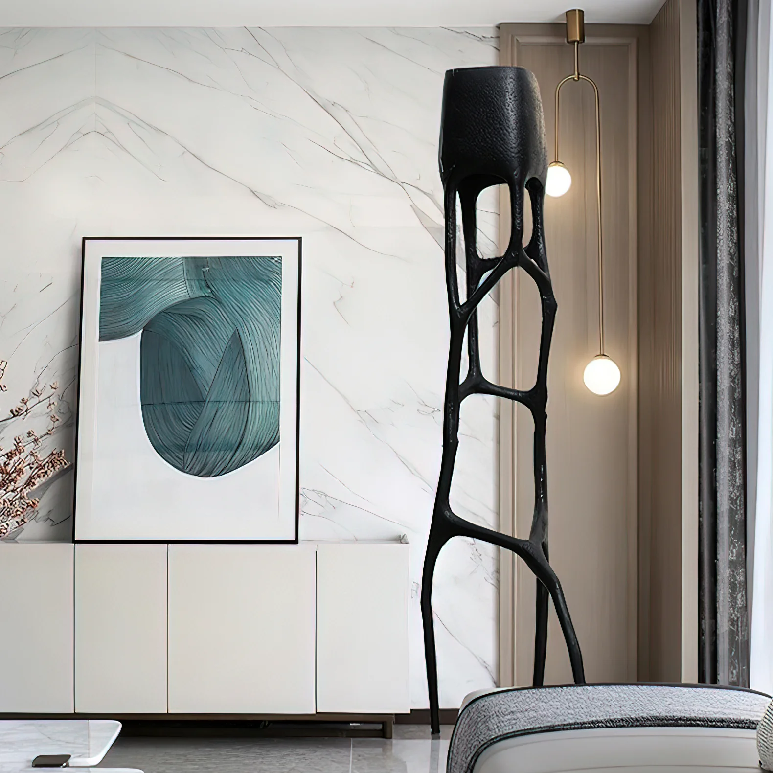 Gothic Sculpture Floor Lamp - Image 10