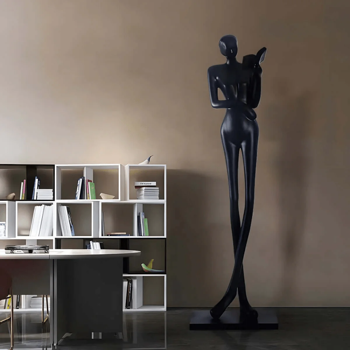 Graceful Reader Sculpture Ornaments - Image 3