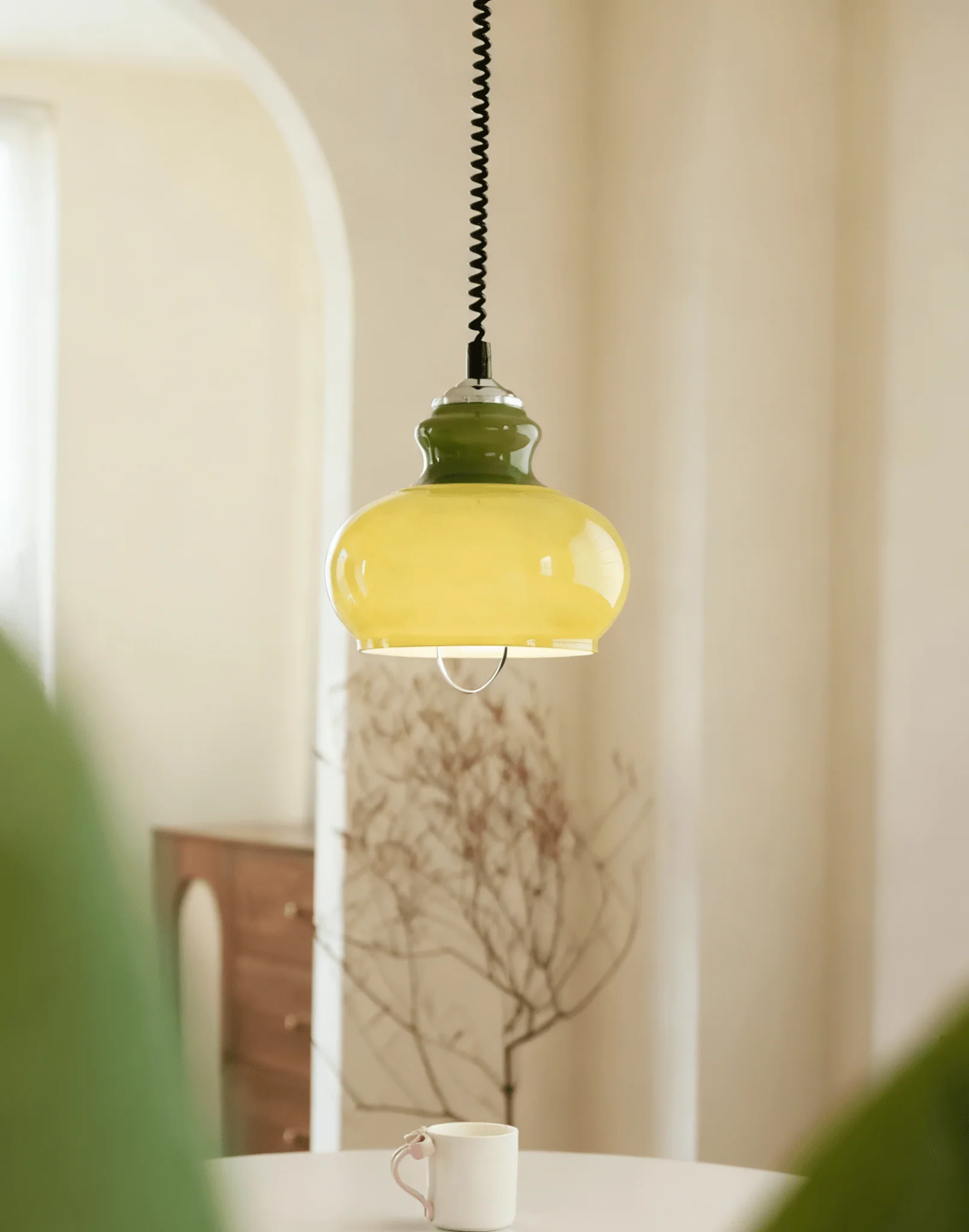 Gradient Glass Coil Pendant Light - Image 2
