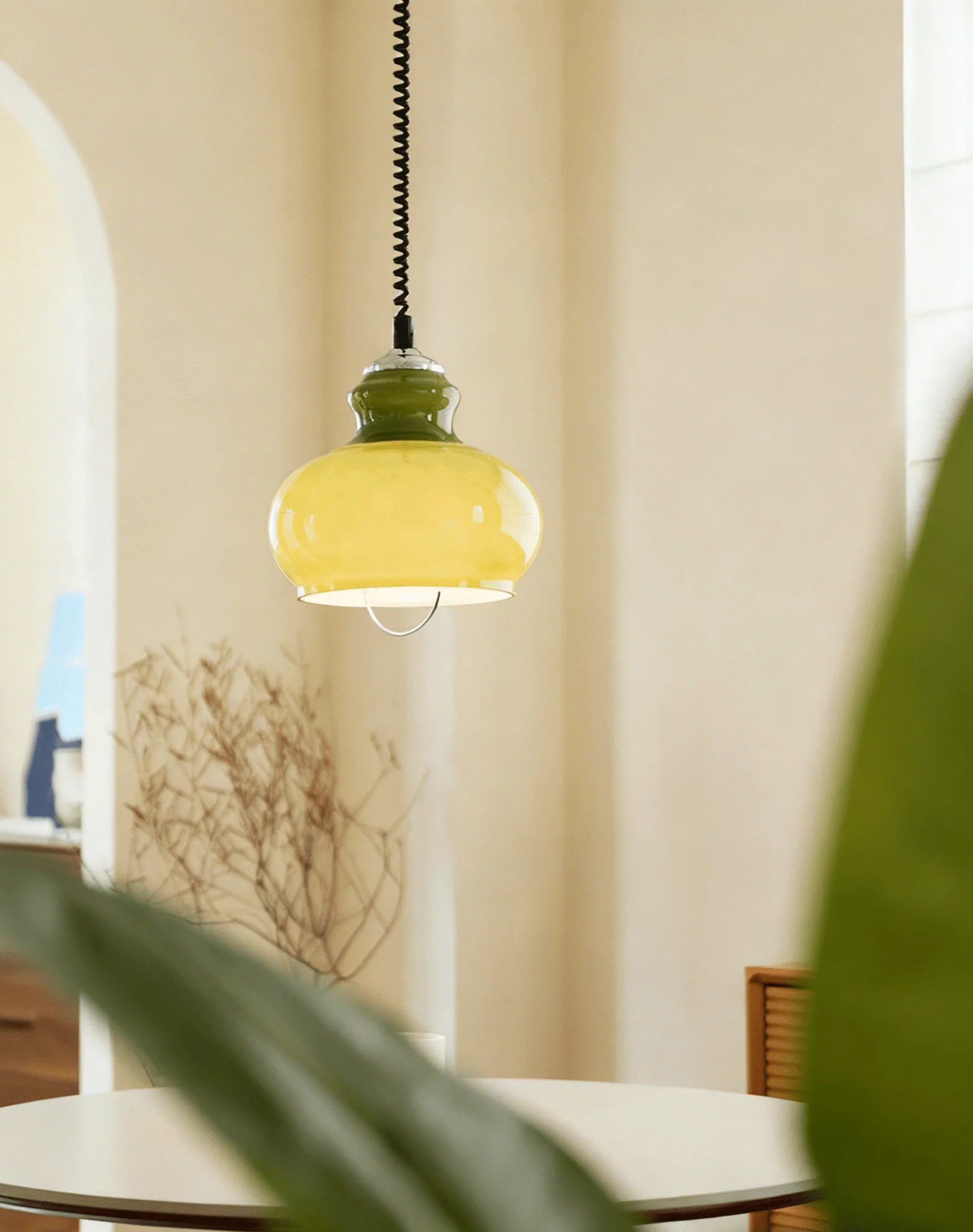 Gradient Glass Coil Pendant Light - Image 5