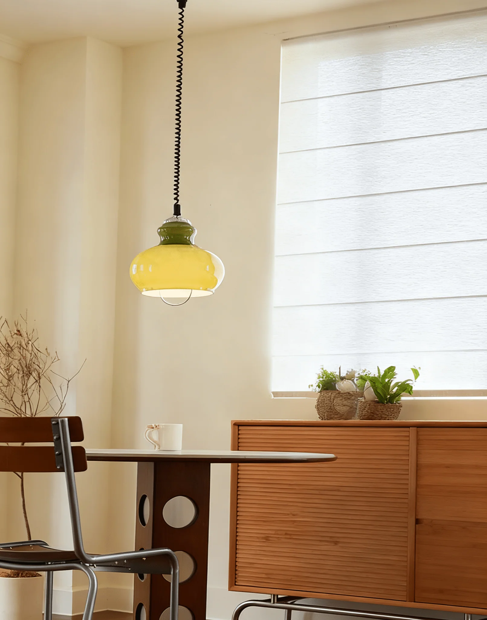 Gradient Glass Coil Pendant Light - Image 6