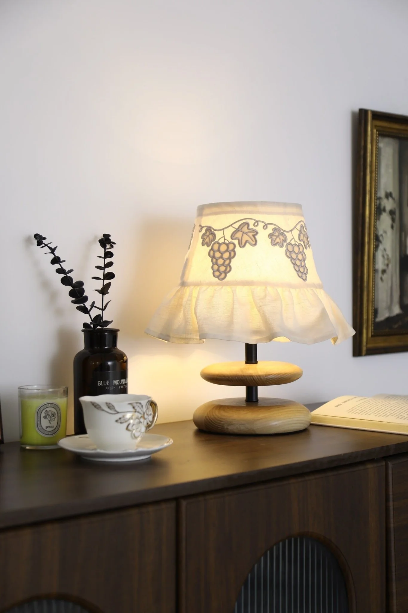 Grape Embroidery Table Lamp - Image 5