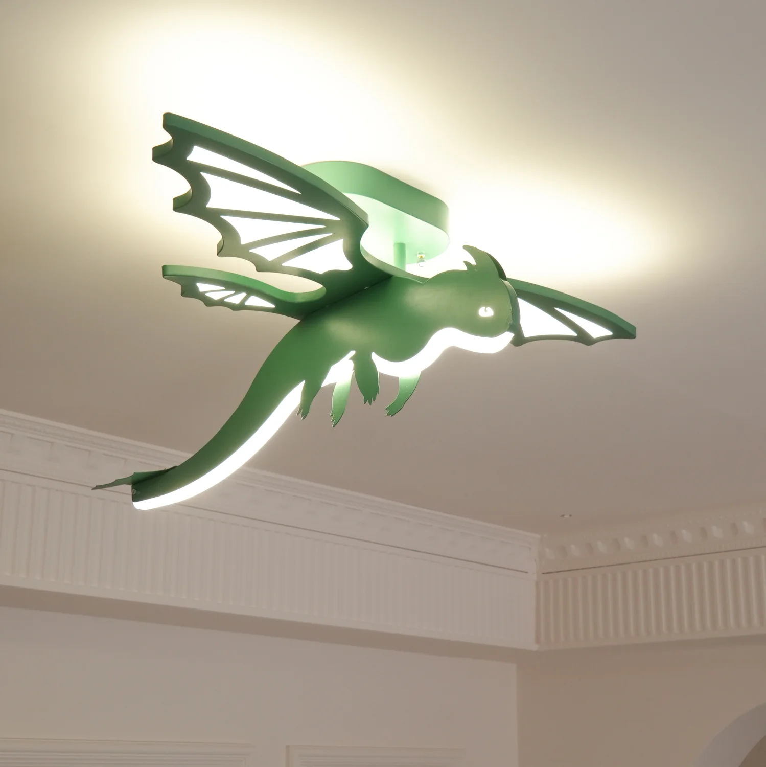 Green Dinosaur Ceiling Light - Image 10