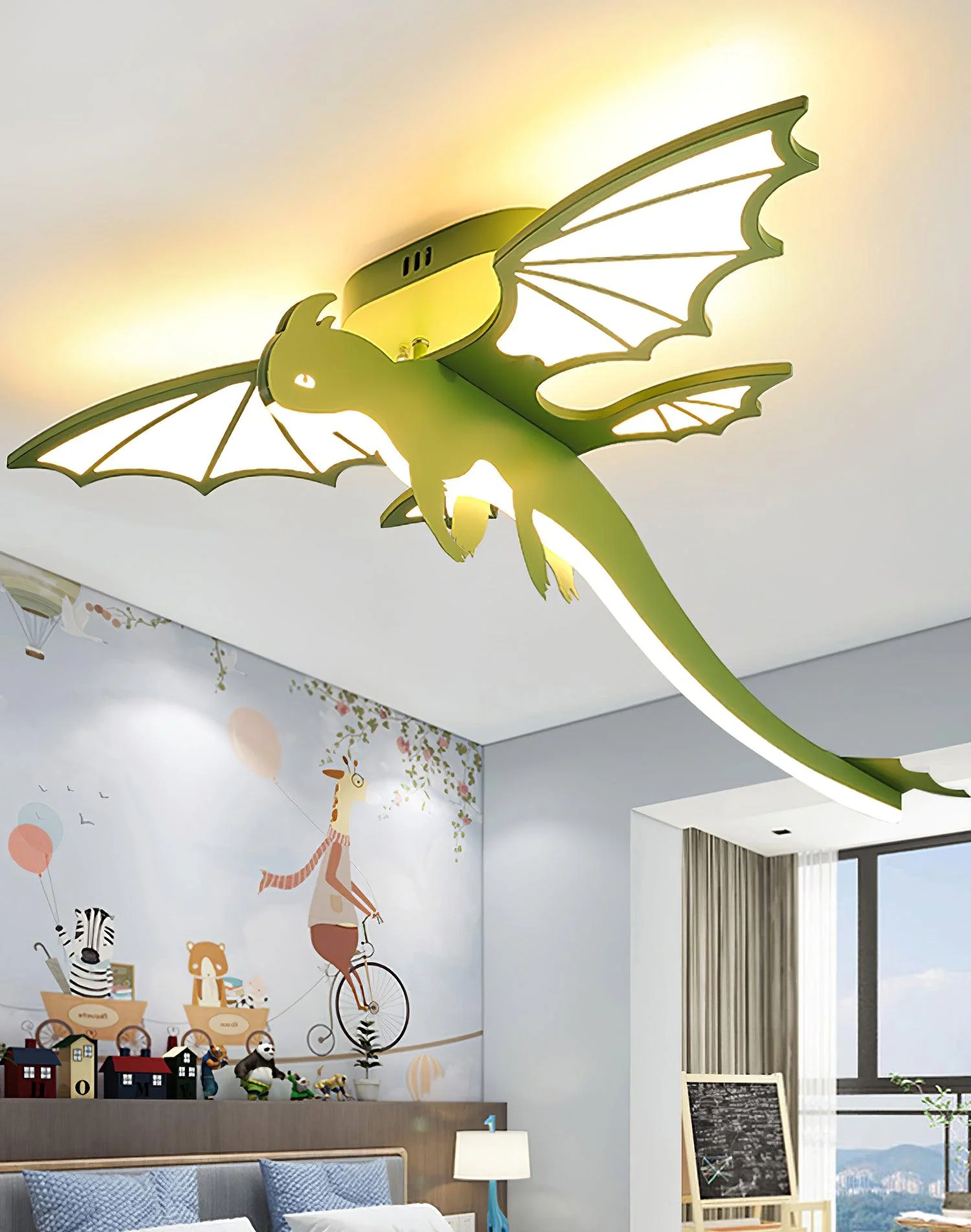 Green Dinosaur Ceiling Light - Image 16