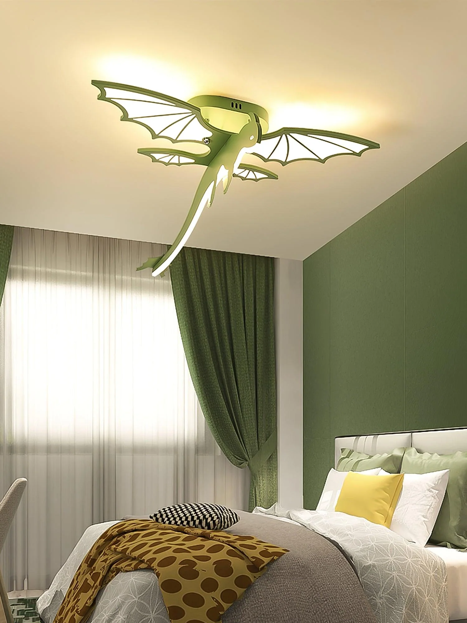 Green Dinosaur Ceiling Light - Image 19