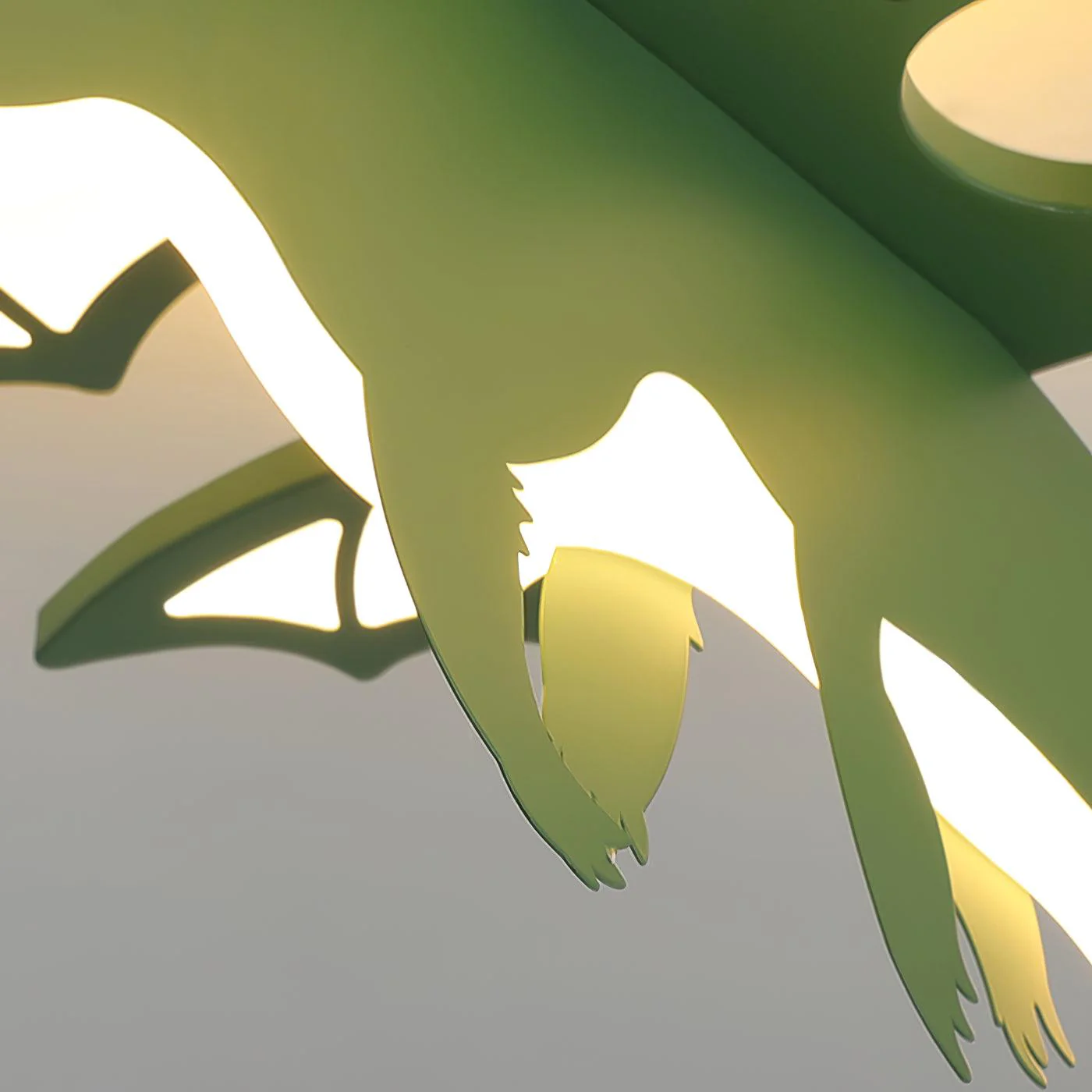 Green Dinosaur Ceiling Light - Image 22
