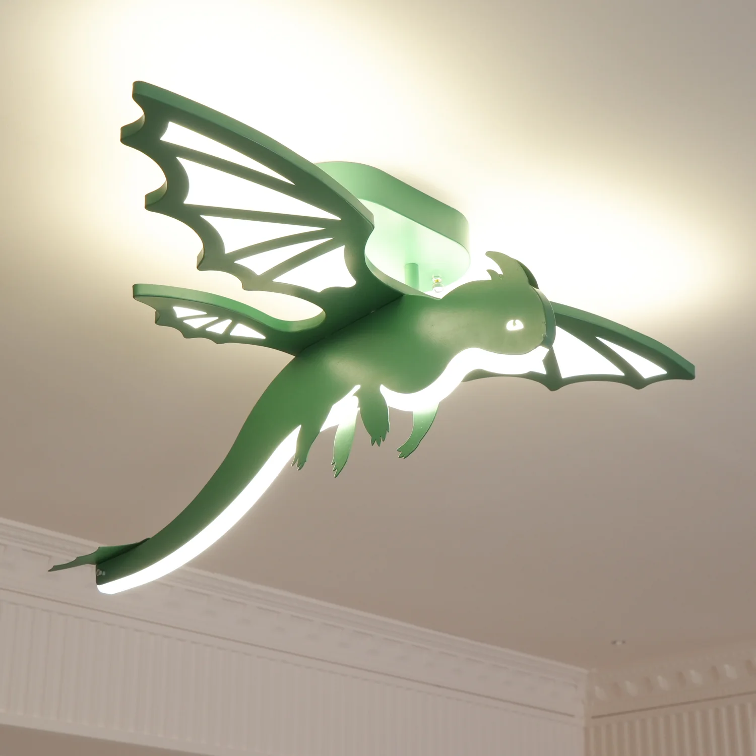 Green Dinosaur Ceiling Light - Image 8