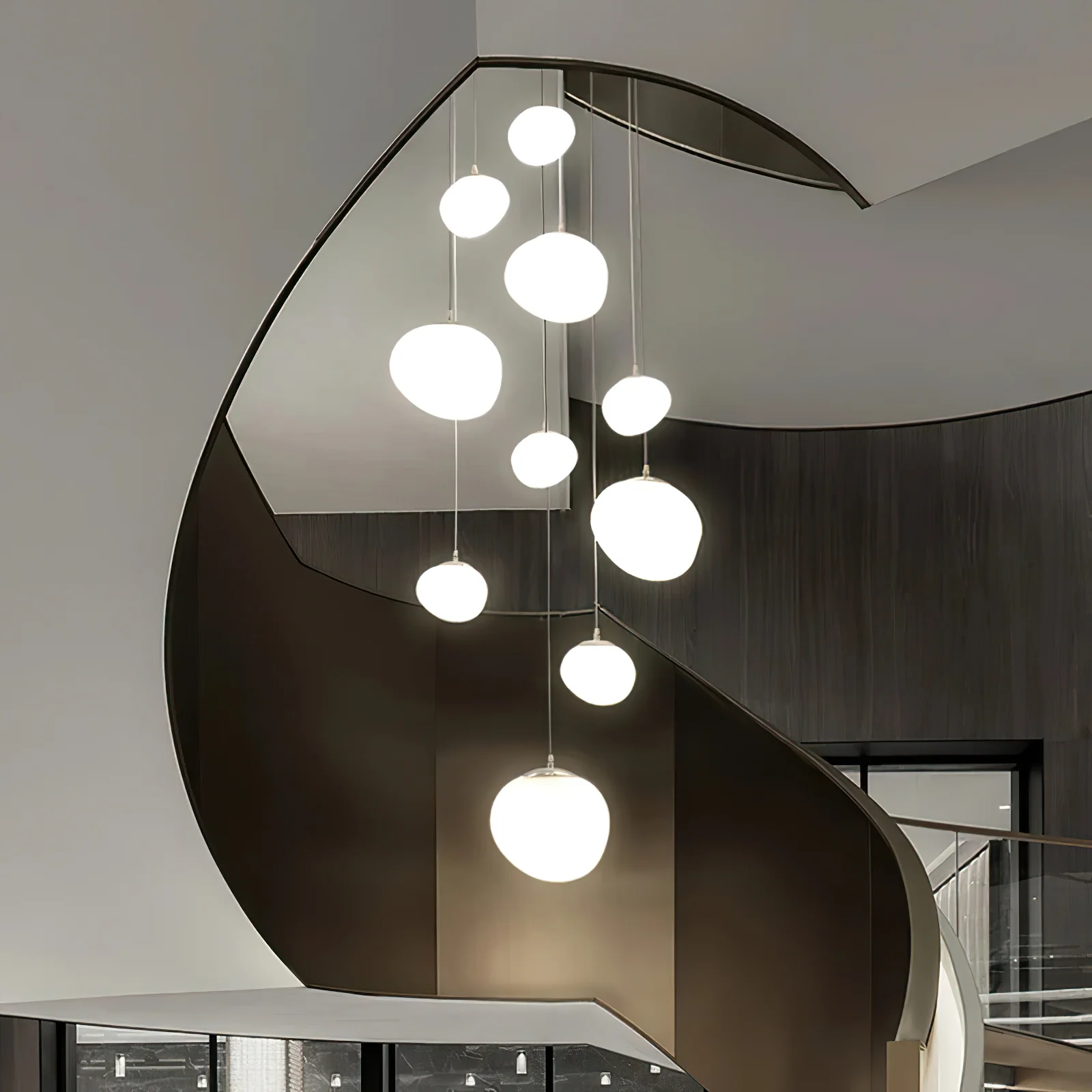 Gregg Stone Shape Glass Pendant Light - Image 30