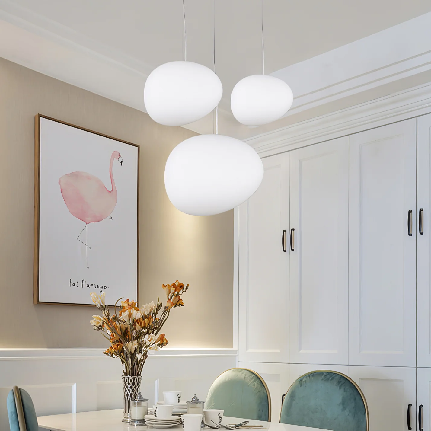 Gregg Stone Shape Glass Pendant Light - Image 42