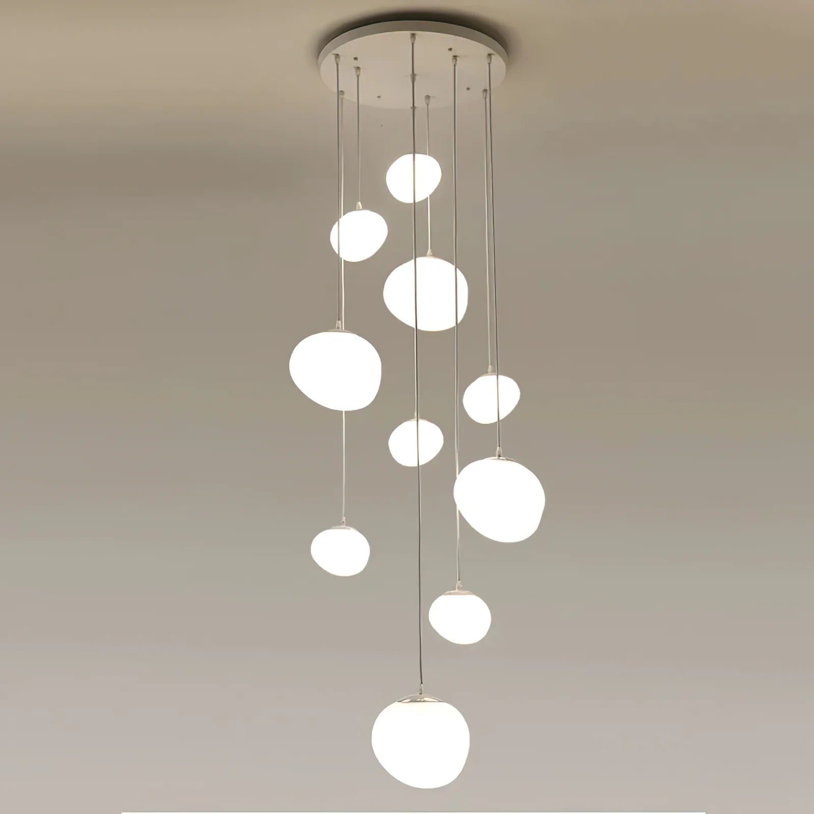 Gregg Stone Shape Glass Pendant Light - Image 45