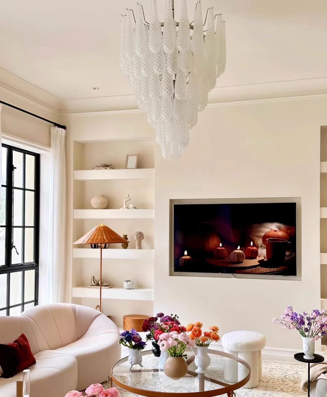 Grid Glass Waterfall Chandelier - Image 13