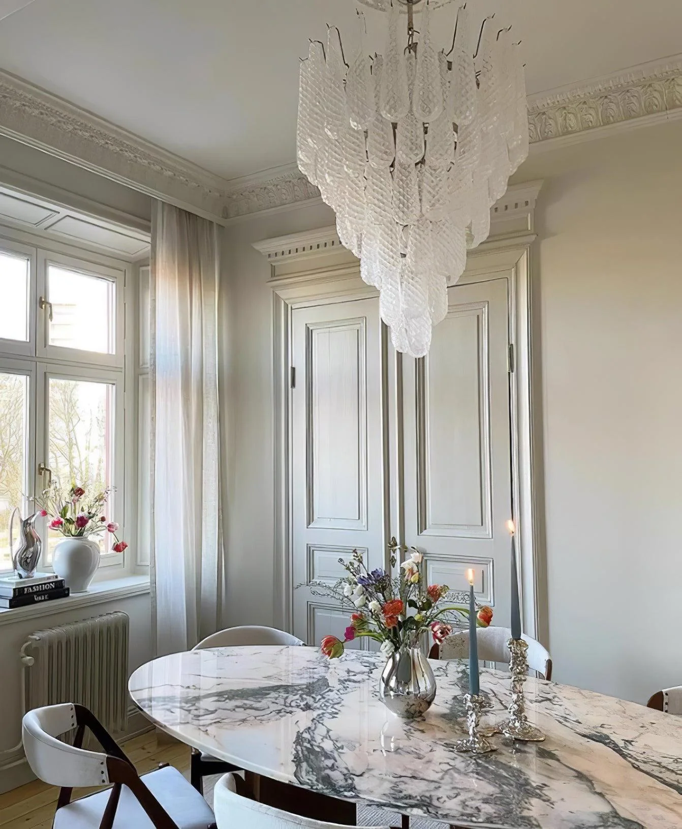 Grid Glass Waterfall Chandelier - Image 26
