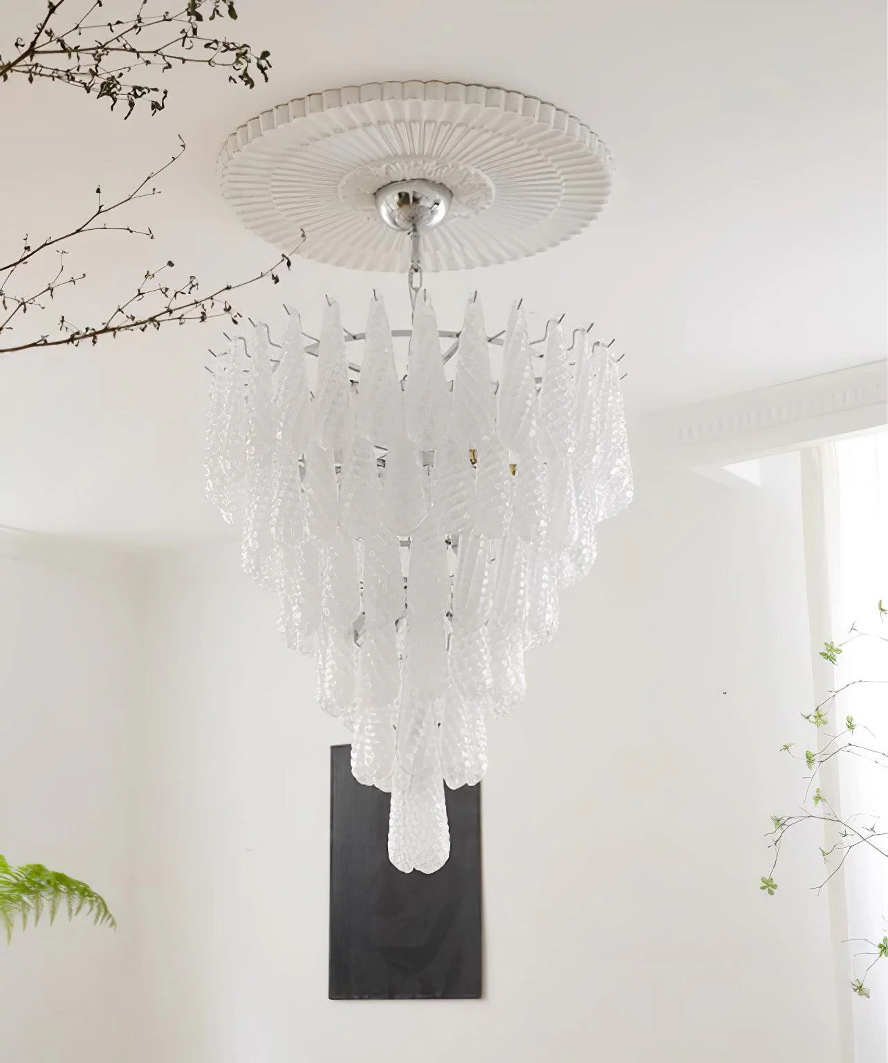 Grid Glass Waterfall Chandelier - Image 32