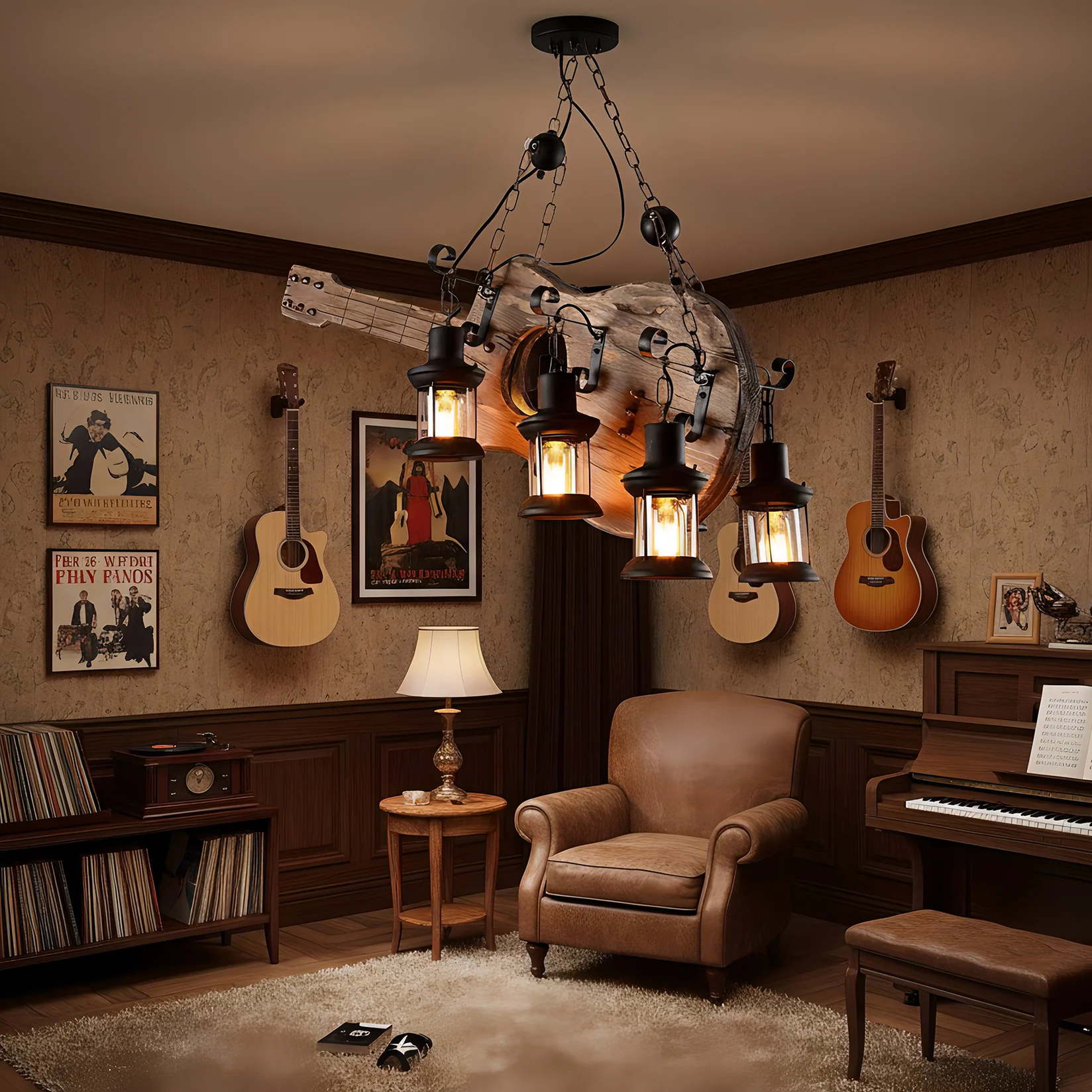 Guitar Pendant Light - Image 6