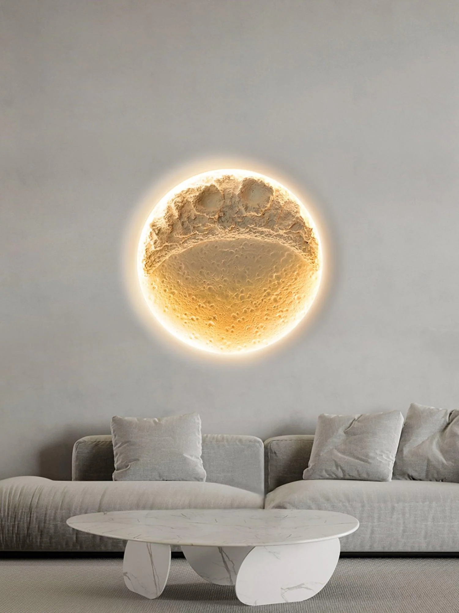 Gypsum Moon Wall Lamp - Image 10