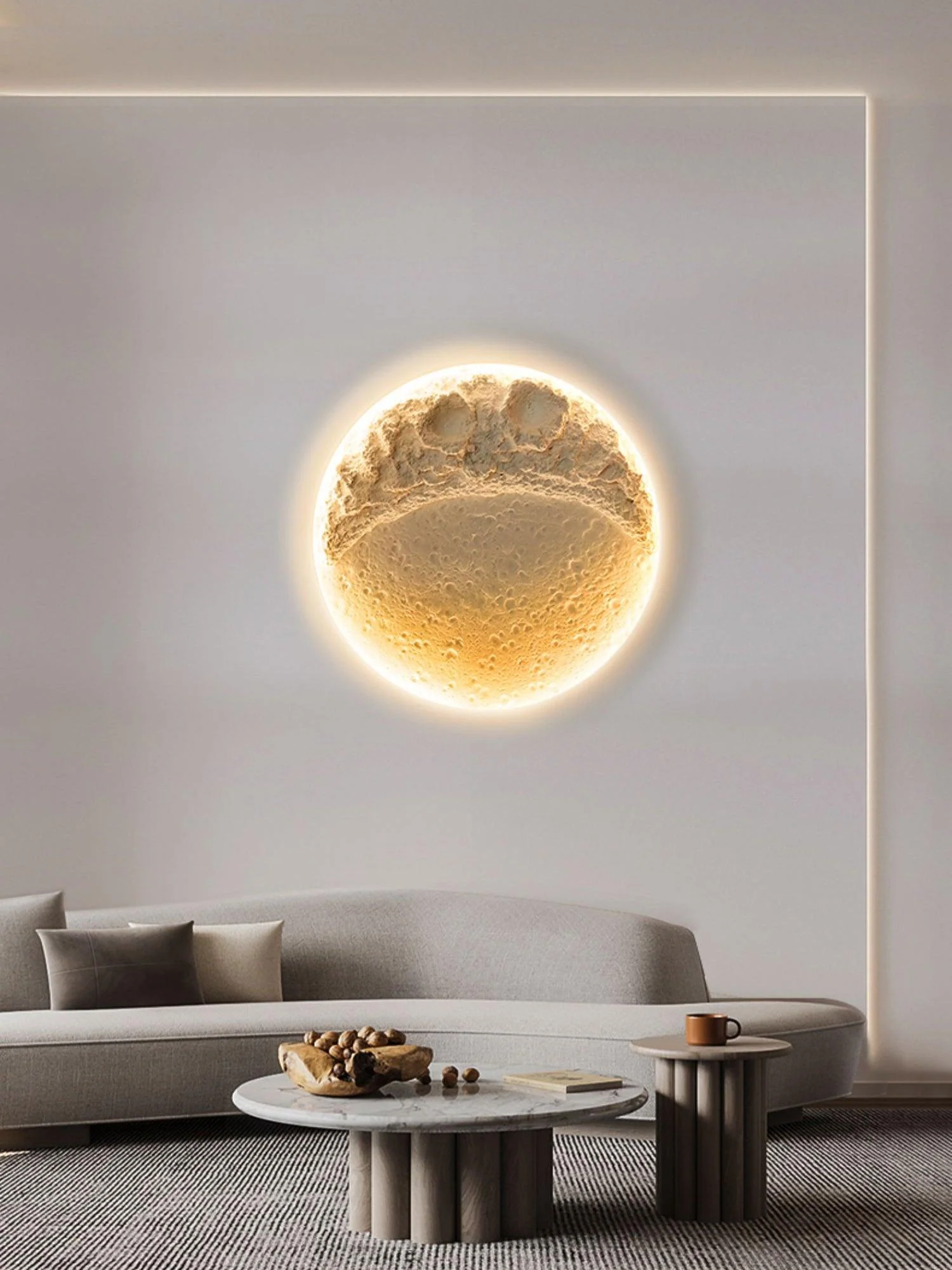 Gypsum Moon Wall Lamp - Image 8